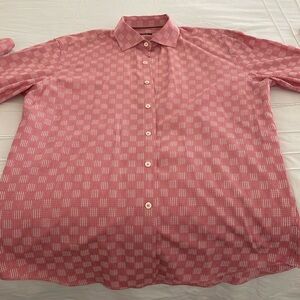 Bugatchi men’s button up shirt, shaped fit